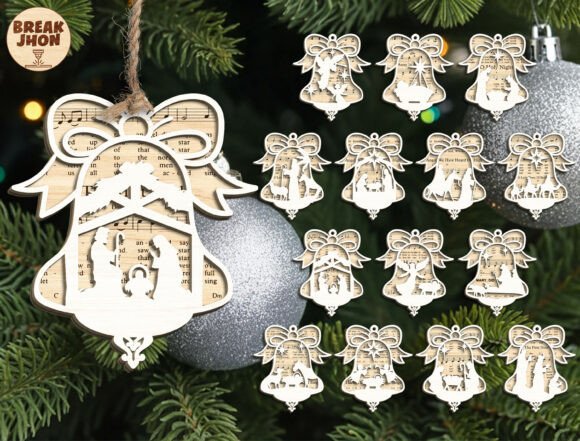 Christian Christmas Ornament: A Laser Cut Winter Amp Asset