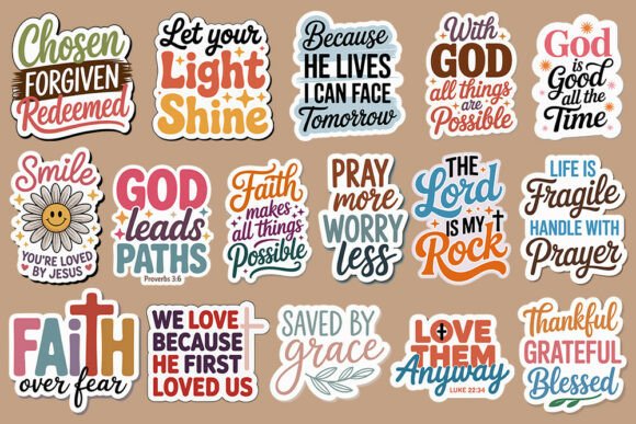 Christian Digital Stickers SVG Bundle: A Crafts and Graphics Must-Have