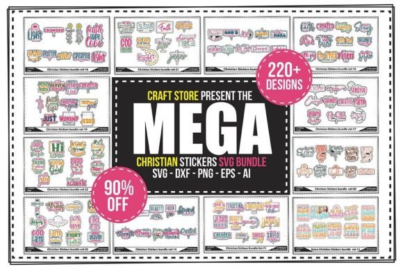 Christian Stickers Mega Bundle: A Treasure for Branding