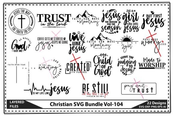 Christian SVG Bundle Vol.104: Perfect for Faithful Crafters