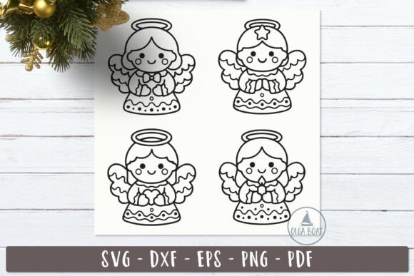 Christmas Angel SVG: Adorable Graphics for Crafters