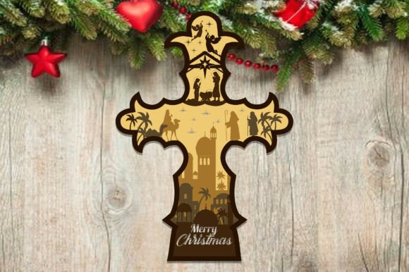 Elegant Nativity Scene for Winter Amp Laser Cutting