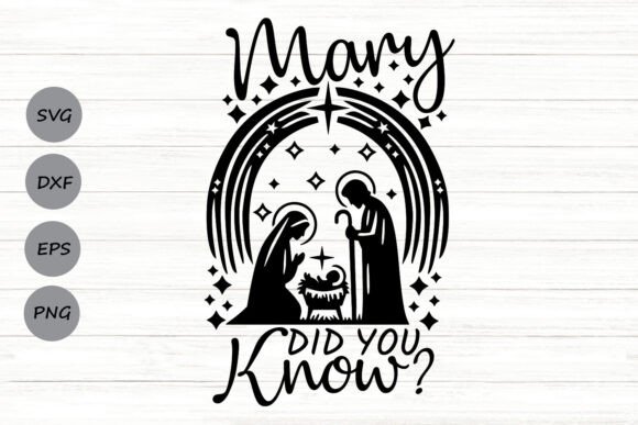 Enhancing Christian Christmas Content with Mary Did You Know Svg Graphics