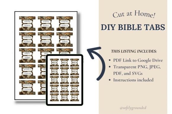 Fisherman Bible Tabs: A Unique Graphics Asset for Crafts