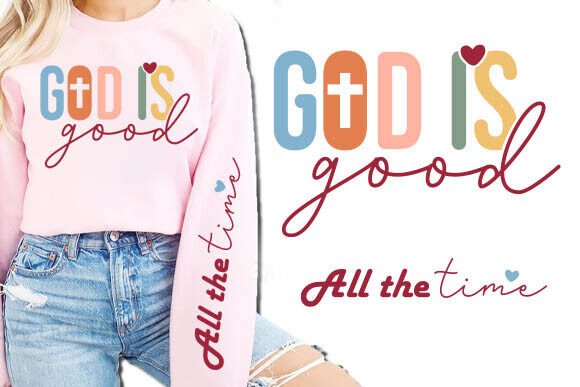 God is Good All Time Bible Sleeve SVG: Perfect for Crafts and Graphics