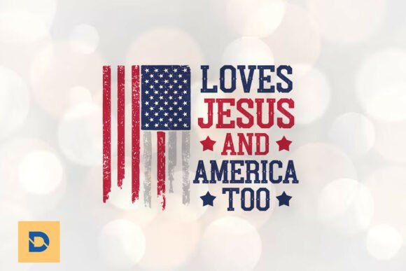 He Loves Jesus and America Too PNG: A Versatile Graphics Asset