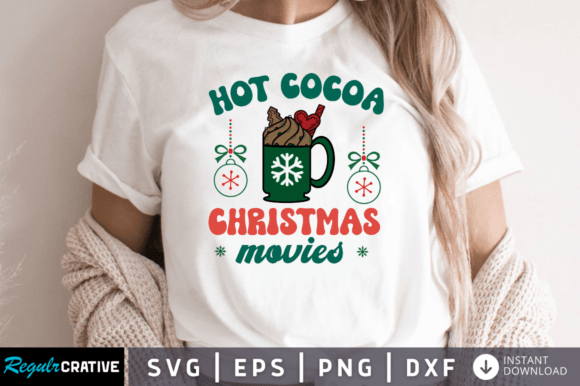 Hot Cocoa Christmas Movies SVG: A Graphics Gem for Crafts