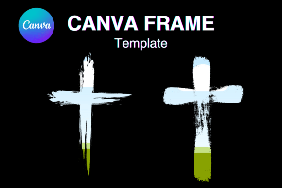 Jesus Cross Canva Frame: A Versatile Graphic for Photo Collage Amp