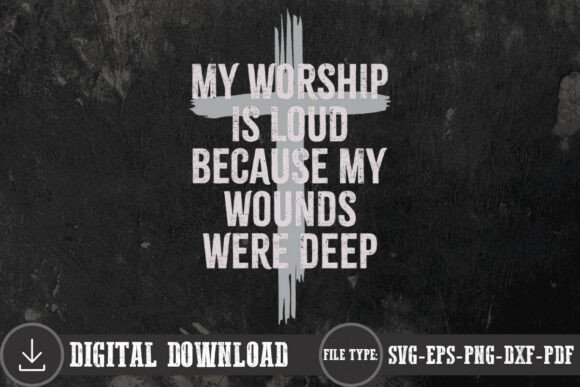 My Worship is Loud Christian Shirt SVG: Perfect for Crafts & Graphics