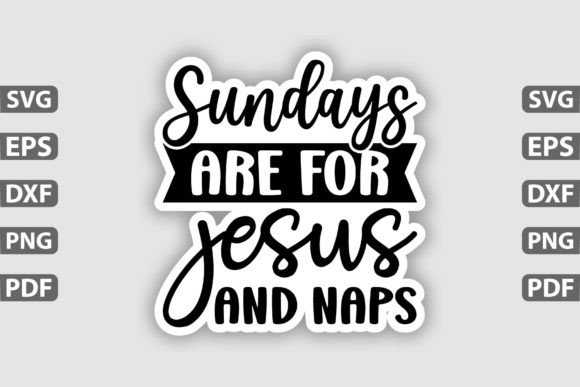 Sundays Are for Jesus and Naps Sticker Review