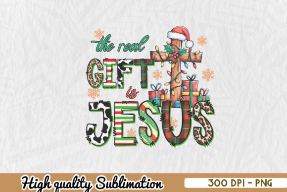 The Real Gift Jesus Christmas PNG: A Crafts and Graphics Essential