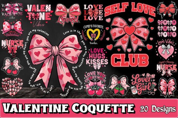Valentine Bow SVG Bundle: A Perfect Graphics Addition for Crafts